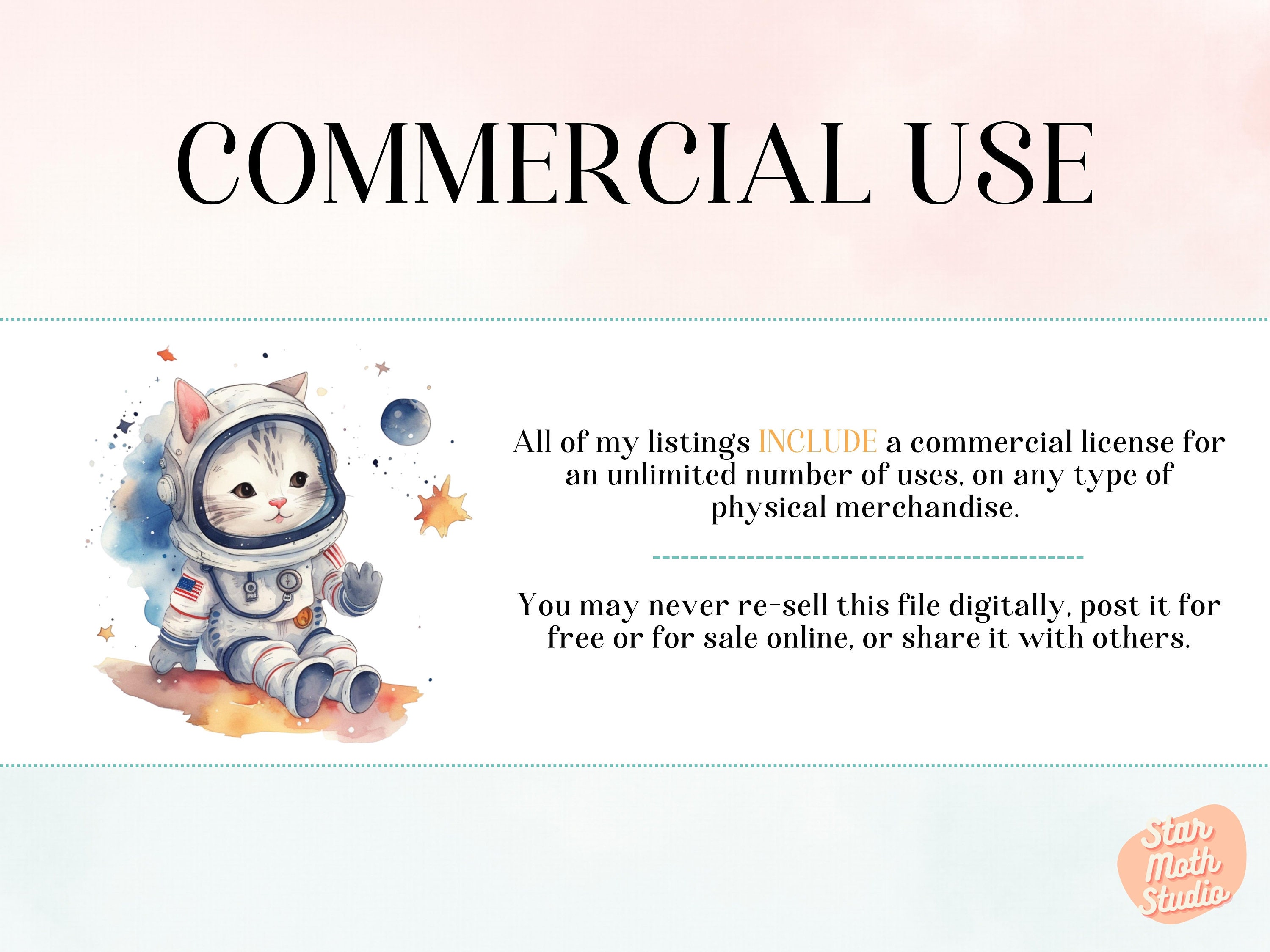 20 PNG Watercolor Adorable Space Astronaut Kittens Clipart Set, Fantasy ...