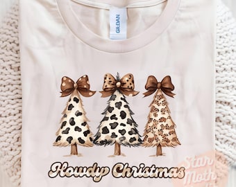 Howdy Christmas Tree Png: Western Cowgirl Design (Digital Download)