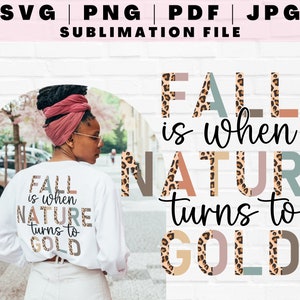 Trendy Half Leopard Fall Autumn SVG, Fall Quote Sublimation Design, Fall Autumn Saying PNG, Autumn Digital Print File, SVG For Cricut