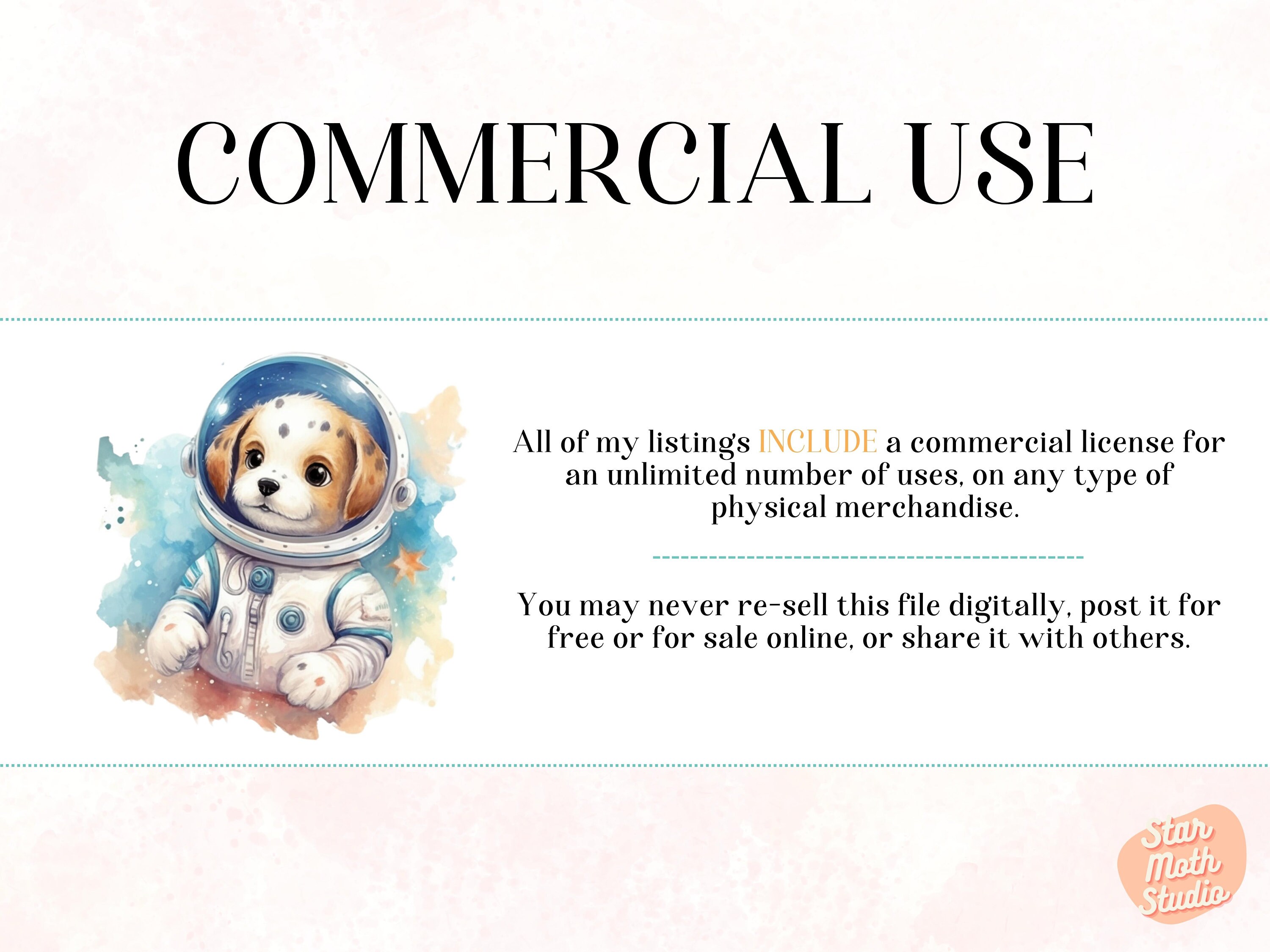 20 PNG Watercolor Adorable Space Astronaut Puppies Clipart Set, Fantasy ...