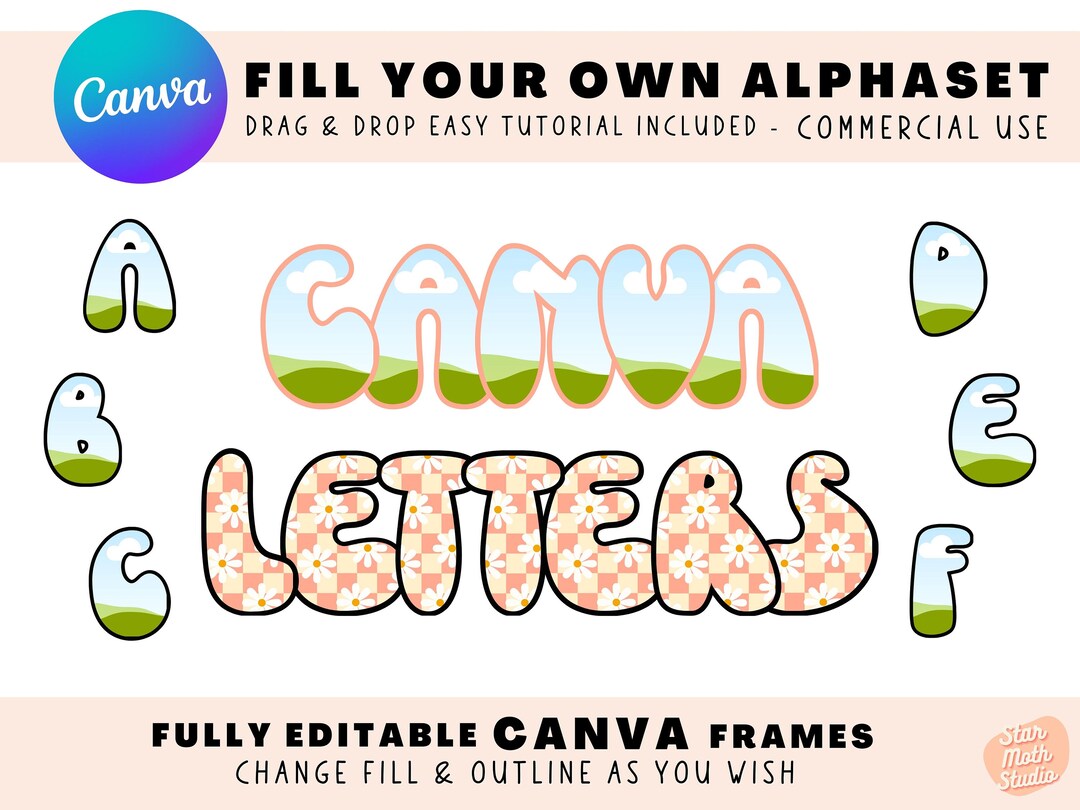 Fill Your Own Canva Letters Canva Doodle Letters Template Drag And Fill Your Own Canva Letters Canva Doodle Letters Template Drag And