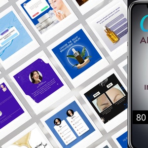 Skincare Instagram  Post Templates, Esthetician Instagram Templates, Skincare Instagram Post, Aesthetic Instagram Template