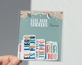 Pack pegatinas amantes de la lectura  / Vinyl stickers / Regalos gusano lector / Lector / Hecho a mano/ Regalo Sant Jordi / Día del libro