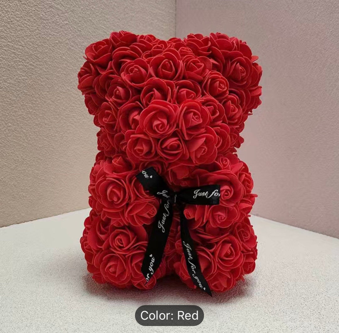 Artificial Rose Bear 3 Colour Variation Etsy
