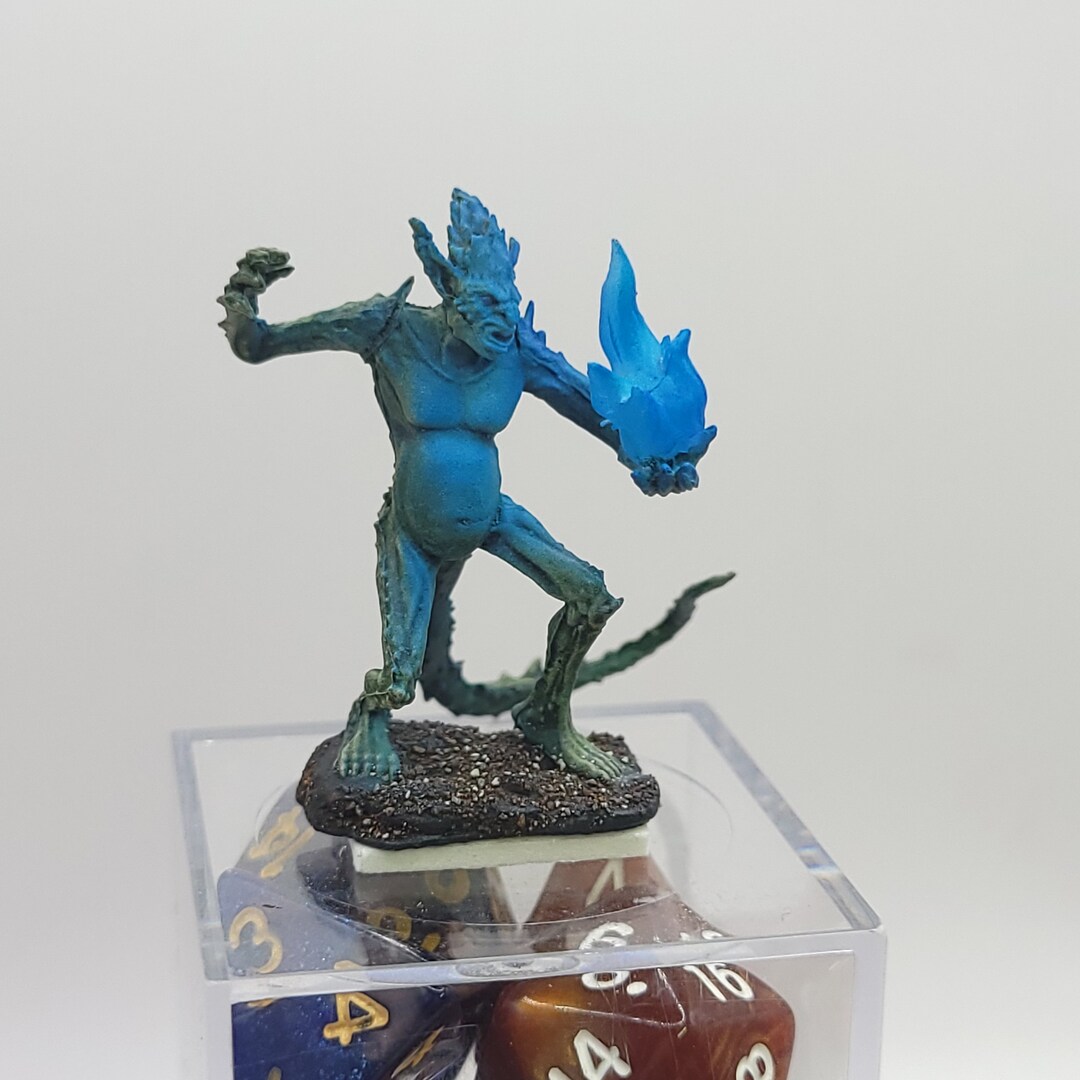 Handpainted Glowing Hamatulas Barbed Devil for Dungeons and Dragons ...