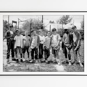 The Sandlot Movie Poster | Retro Baseball Art | Vintage Midcentury Wall Decor | Classic Print for Sports Lovers