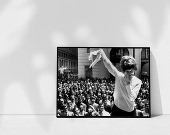 Impresión fotográfica del Movimiento Sin Sostén de 1969: Arte mural feminista (descarga digital)