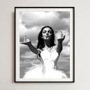 Feminist Middle Finger Art Print: Girl Power Vintage Poster (Digital Download)