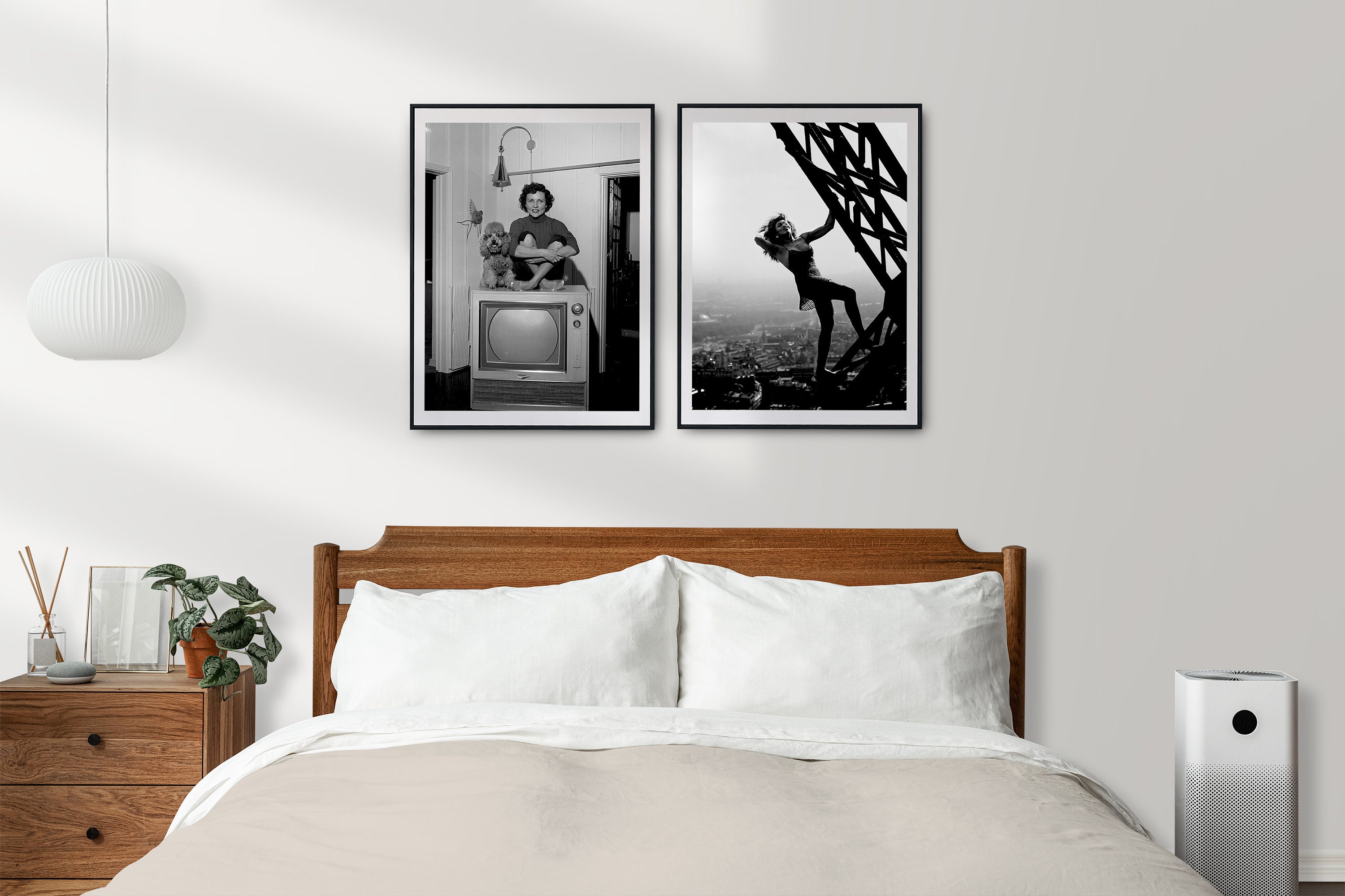 Tina Turner Eiffel Tower Print, Rip Tina Turner, Black and White Wall