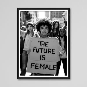 The Future Is Female Feminist Poster, Vintage Feminist Wall Art, Feminist Decor, Votes For Women Feminist Art, Wall Art,  Womens Day Gift