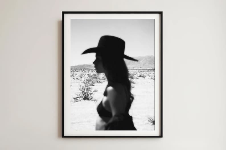 desert cowgirl, vintage film, photography, country western ,aesthetic wall art, black and white, cowgirl digital print, western cowgirl, fashion photography, coastal cowgirl, desert wall art, cowgirl print, southwestern americana
