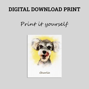 a picture of a dog with the words print it yourself