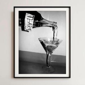 &quot;Retro Bar Barwagen Print: &quot;&quot;Tränen&quot;&quot; Drink, trendige Küchenkunst (digitaler Download)&quot;
