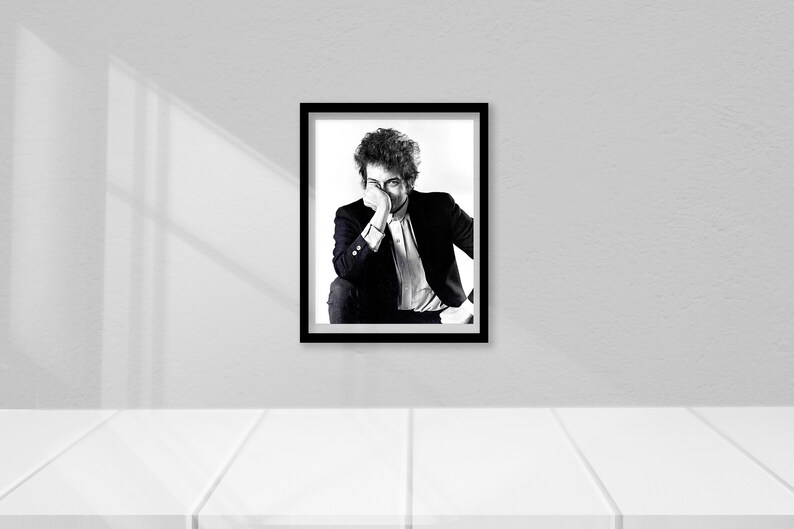 Bob Dylan Poster, Black and White, Bob Dylan Wall Art, Bob Dylan Print ...