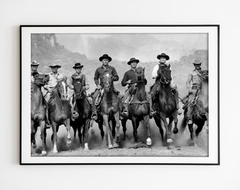 The Magnificent Seven 1960 Print: Yul Brynner, Steve McQueen (Digital Download)