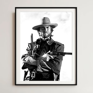 Clint Eastwood Print, The Outlaw Josey Wales 1975 Poster, Clint Eastwood Poster, Clint Eastwood Pop Art, Cowboy Print, Western Poster Print
