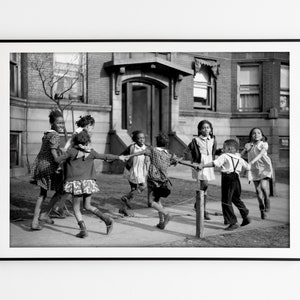African American Girls Vintage Photo Black and White Jim Crow Era Civil Rights Black Americana Digital Print Instant Download