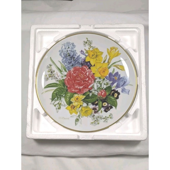 1987 Hutschenreuther Ursula Band Teller Porcelain Plate 