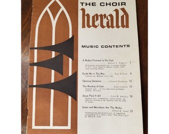 The Choir Herald October Lorenz Publishing Co Robert J Hughes Editor 1968 Issue
