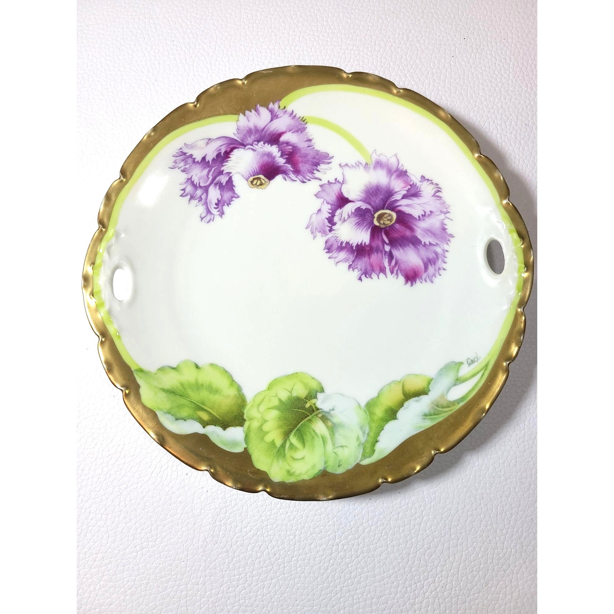 Cyclamen Plate - Etsy
