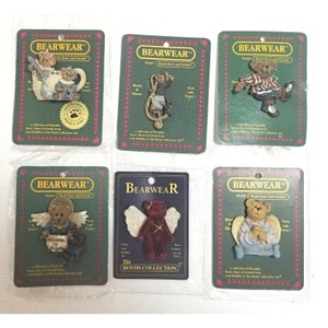 Boyds Bears Broches Angel Bears Musique Football Thé NWT Voir note