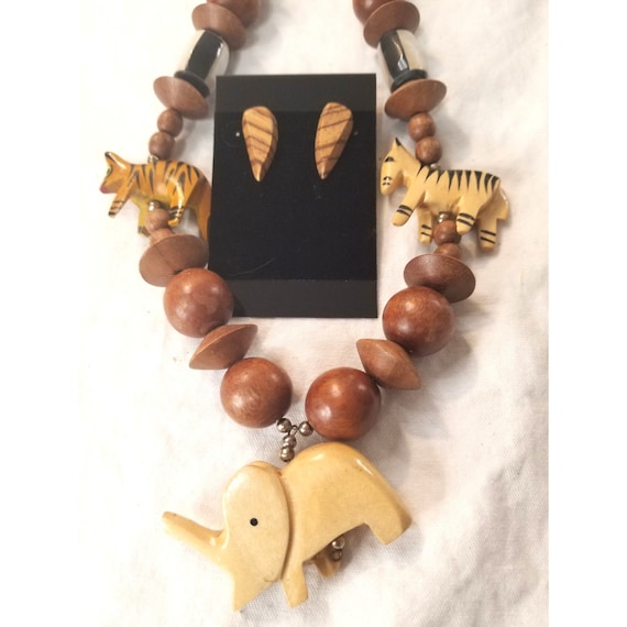 Unift Collana Con Giraffa Di Elefante Safari Della Fauna Selvatica - Foto 4