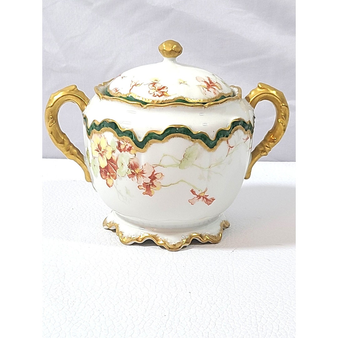 Antique RARE Haviland France Limoges Sugar Bowl W Lid Hunter Etsy