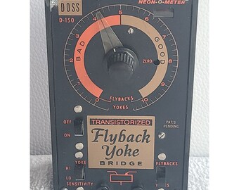 RARE Doss D-150 Flyback Yoke Bridge 1961 Neon-O-Meter VG Condition Vtg HTF