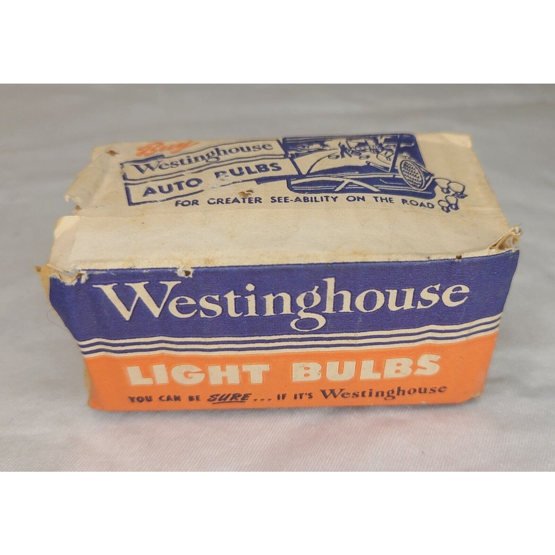 Vintage 1950's Westinghouse Light Bulb SES14 Red 10 Watt 115125V Made