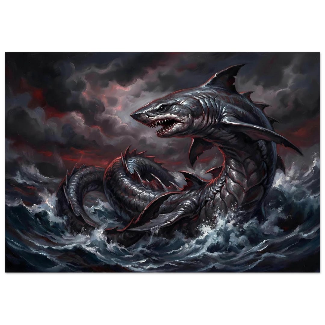 Taniwha Sea Guardian Poster Māori Mythology Wall Art - Etsy
