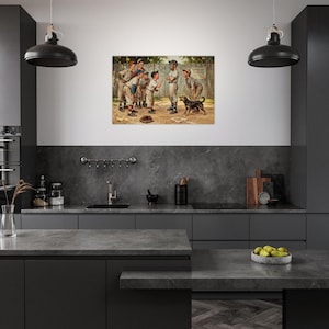 Sandlot Baseball Argument Archival Giclée Fine Art Print - Nostalgic Americana zdjęcie 7