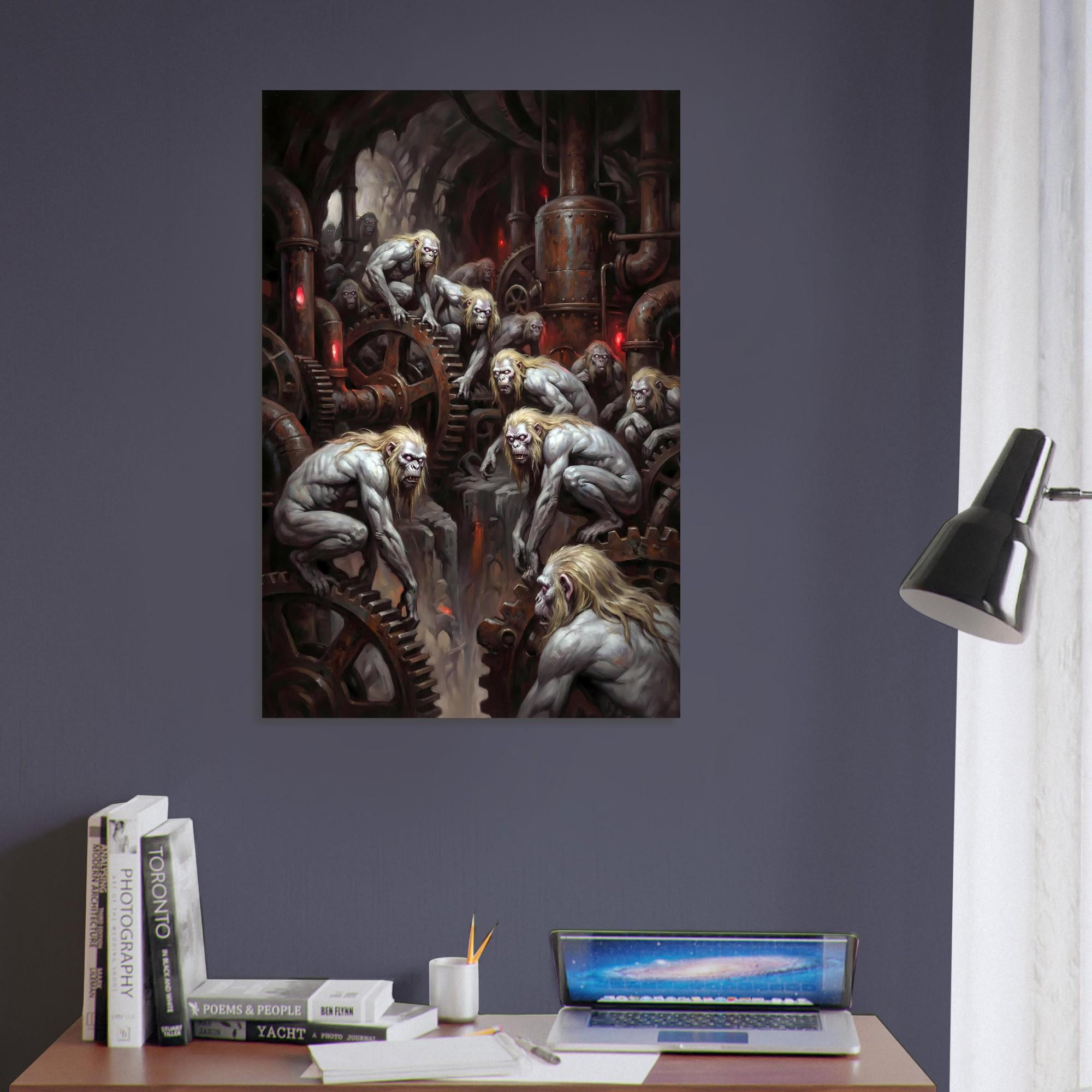 HG Wells Morlocks Industrial Underground Art Poster - Etsy