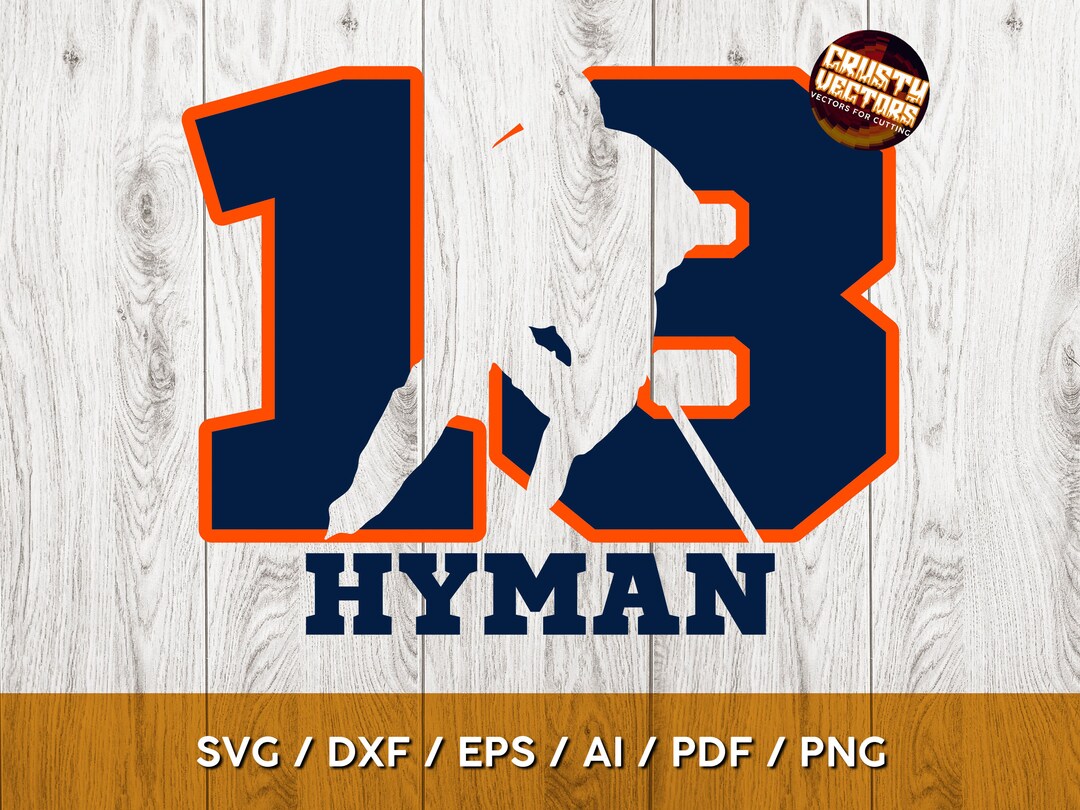 Hyman Edmonton Hockey Player Silhouette and Number Perfect for Hyman Edmonton Hockey Player Silhouette and Number Perfect for