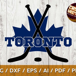Toronto Hockey Sticks Ahornblatt zum Schneiden & - SVG, AI, PNG, Cricut und mehr