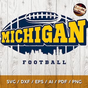 Design inspiré d'Ann Arbor du Michigan avec ligne d'horizon pour impression, découpe et sublimation - Svg, Ai, Png, Pdf, Dxf, Eps | Cricut, Silhouette