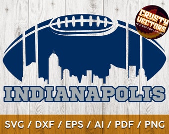 Indianapolis Football sports design. Perfect for Printing, Cutting and Sublimation & - Svg, Ai, Png, Pdf, Dxf, Cricut, Silouhette