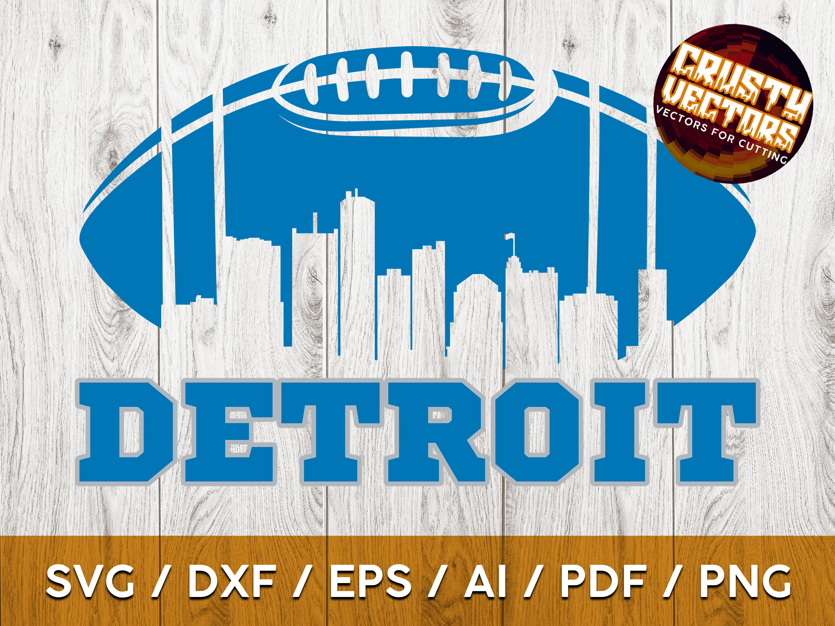 Detroit Lions NFL Silver Slogan Bracelet - Detroit Lions