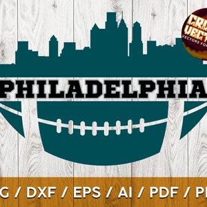 Philadelphia Football Inspired Design for Printing, Cutting and Sublimation & - Svg, Ai, Png, Pdf, Dxf, Cricut, Silouhette