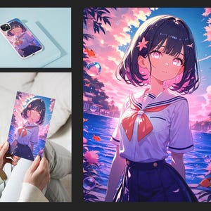 Wall Decor / Anime Digital Prints | Perfect for Wall Art, T-Shirt Prints, and More! High-Quality Download | Sakura