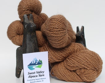 Alpaca Beige 100% 2-ply Worsted Yarn, alpaca sweater, knitting, crochet supplies, alpaca socks, alpaca tutorial, blanket, beanie,  USA made