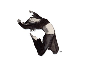 Jumping Series | Gret Palucca | Postcard Sized Print | Dance | Acrobatics | Circus | Postcard Card | 10.5 x 14.8 cm