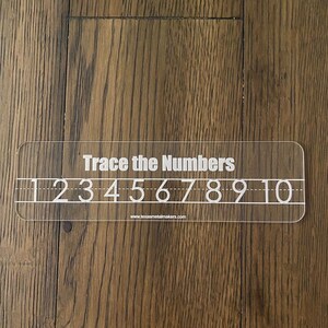 Customizable Children Acrylic Learning Boards, Dry Erase Learning Board, Reusable Personalized Boards, Preschool, Education Supplies Trace Numbers 1-10