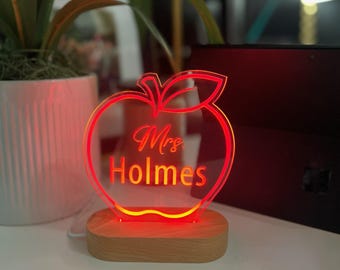Personalized Teacher Sign - Desk Name Plate - Custom Classroom Decor - Teacher Appreciation Gift - Custom Teacher Gift - Back to School Gift