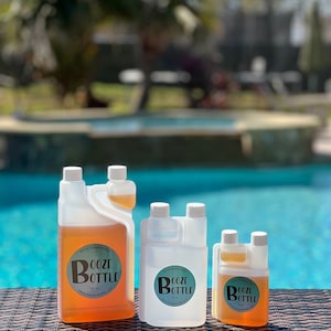 Booze Bottles - The Ultimate Liquor Storage Flask & Shot Glass all in One - Can be Personalized