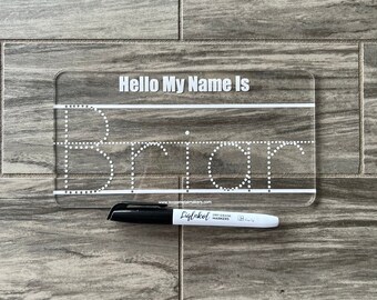 Large Toddler Name Tracing Board, Dry Erase Learning Board, Reusable Personalized Washable Board, Preschool Learning, Education Supplies