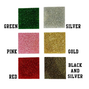 Glitter acrylic sheet, Glowforge acrylic sheet 1/8&quot; (.125&quot;) Fine Glitter Acrylic Sheets - 2 Sided Premium Acrylic Sheeting - Multiple Sizes