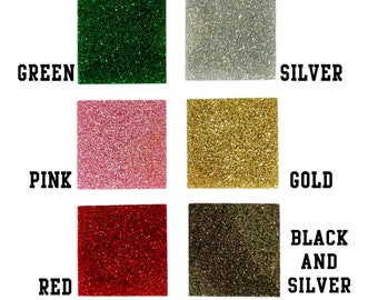 Glitter acrylic sheet, Glowforge acrylic sheet 1/8" (.125") Fine Glitter Acrylic Sheets - 2 Sided Premium Acrylic Sheeting - Multiple Sizes