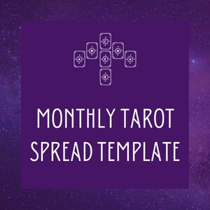 Month Ahead Divination Template - Unlock Hidden Wisdom for this Month - Printable Spread Template - Perfect for your Digital Grimoire