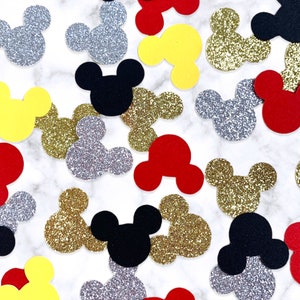 Mickey Mouse Confetti Mickey Party Confetti Disney Table Scatter Theme Confetti Mickey Decorations Minnie Mouse Table Scatter Glitter
