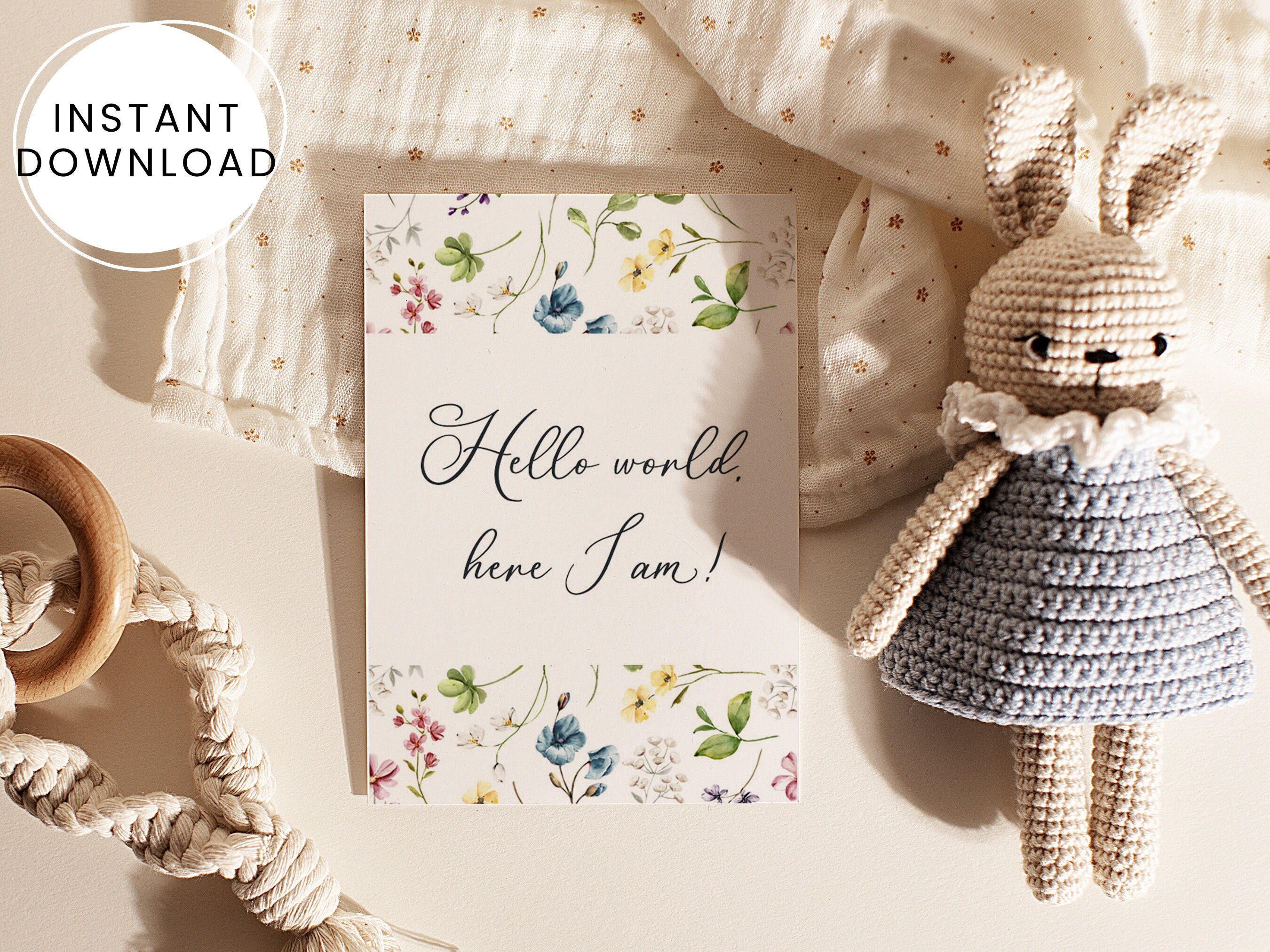 Printable Baby Milestone Cards Download Gender Neutral Baby - Etsy